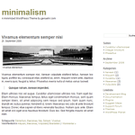 WordPress.org minimalism WordPress Theme