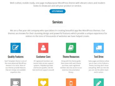 landing-page theme