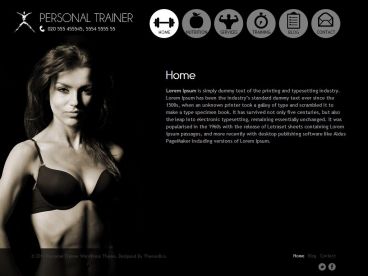 personal-trainer theme
