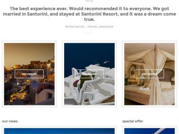 santorini-resort theme