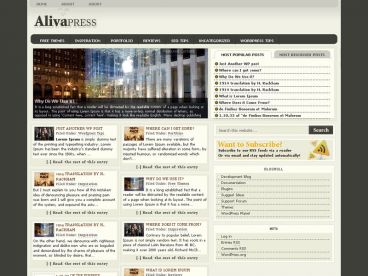 alivapress theme