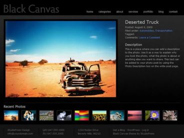 black-canvas theme