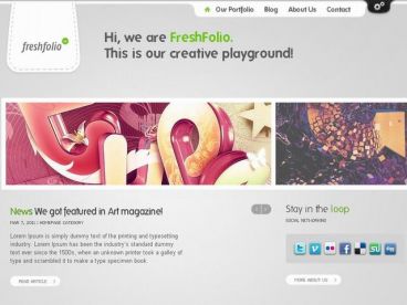 freshfolio theme