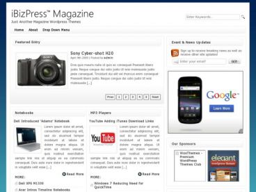 ibizpress-magazine theme