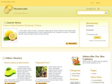 lemon-yellow theme