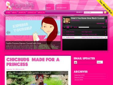 poplife-princess theme