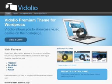 vidolio theme