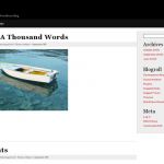 WordPress.org Black on White (serif) WordPress Theme