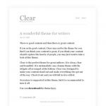 Anonymous Clear WordPress Theme