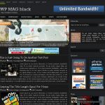 Anonymous Mag black WordPress Theme