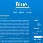 WordPress.org Blue WordPress Theme