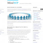 WordPress.org MiniWP WordPress Theme