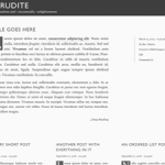 WordPress.org The Erudite WordPress Theme