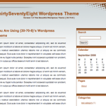 WordPress.org ThirtySeventyEight WordPress Theme