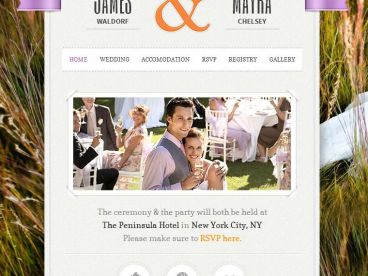 just-married theme