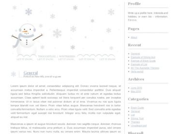 snowman theme