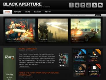 black-aperture theme