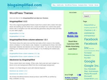 blogsimplified theme