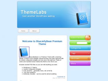 blue-jelly-bean theme