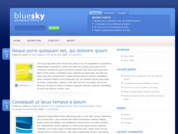 bluesky-elegantthemes theme