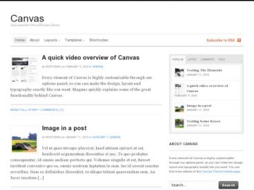 canvas theme