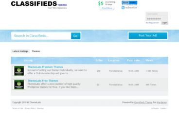 classifieds theme