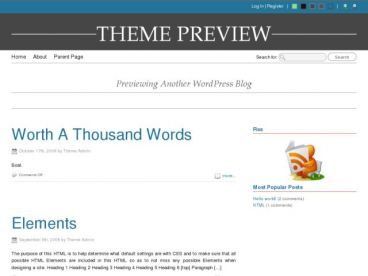 front-page theme
