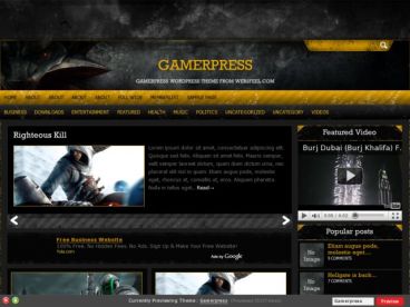 gamerpress theme