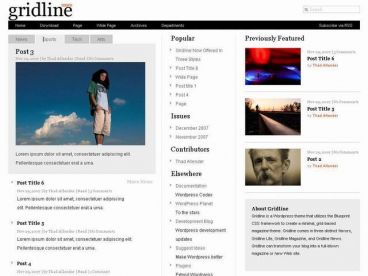 gridline-magazine theme