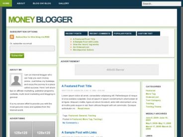 money-blogger theme