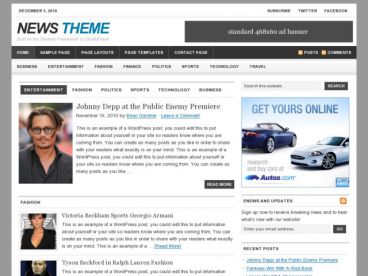 news theme