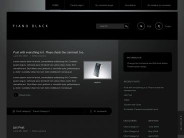 piano-black theme