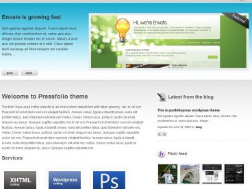 pressfolio theme