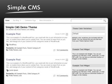 simple-cms theme