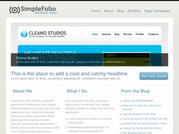 simplefolio theme