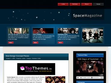 space-magazine theme