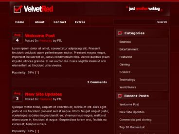 velvetred theme