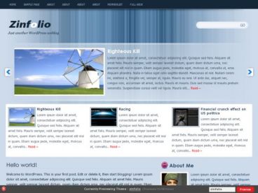 zinfolio theme